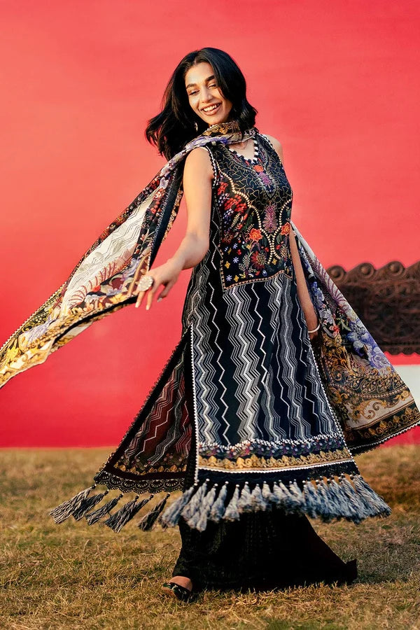 3 Piece Unstitched Printed Lawn Suit