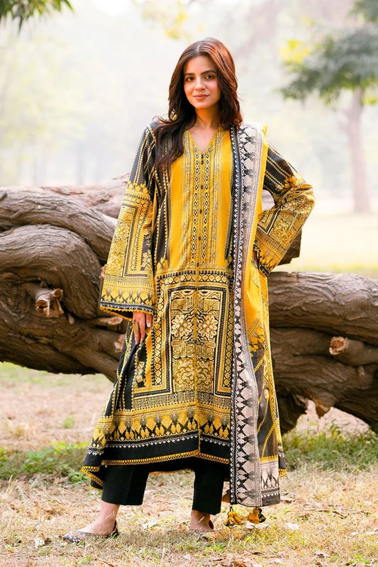 3 Piece Unstitched Printed Lawn Suit