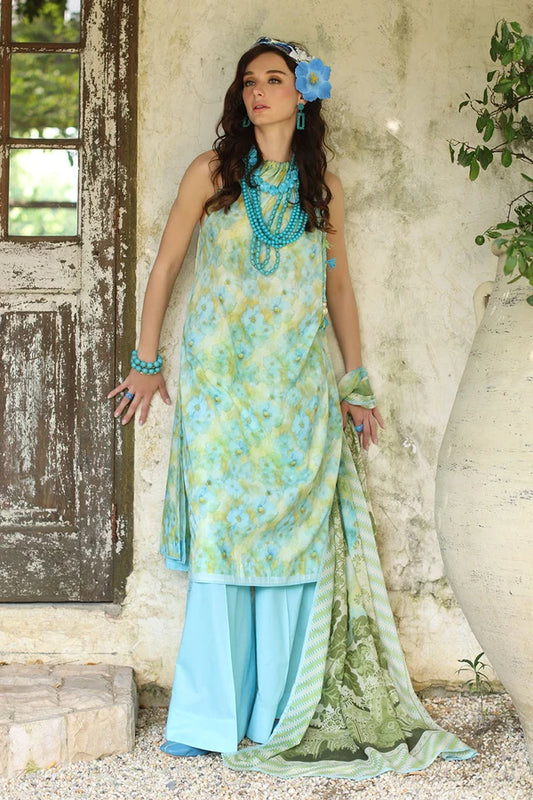 3 Piece Unstitched Printed Lawn Suit