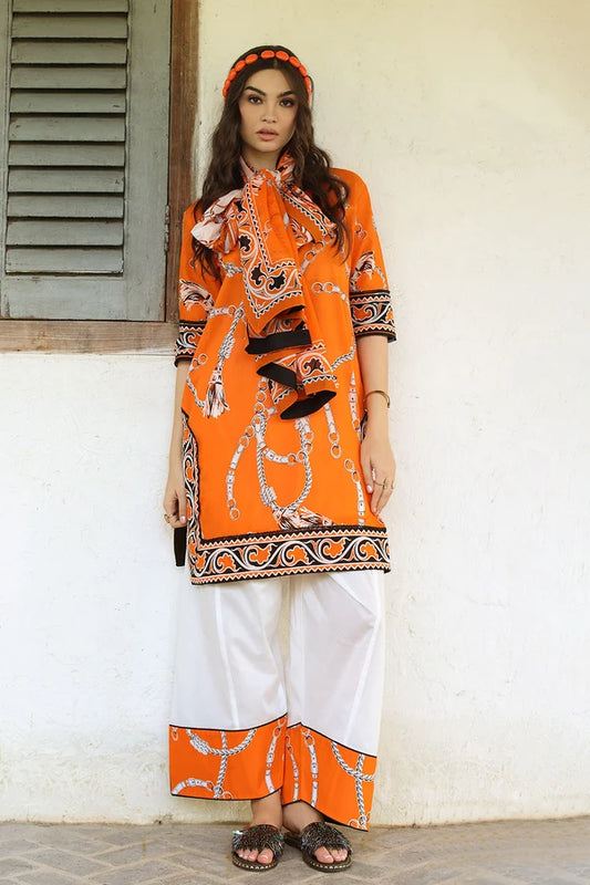 3 Piece Unstitched Printed Lawn Suit
