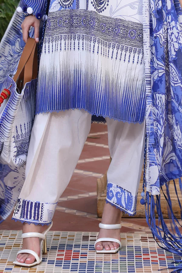 3 Piece Unstitched Printed Lawn Suit