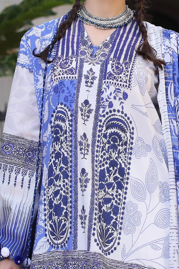 3 Piece Unstitched Printed Lawn Suit