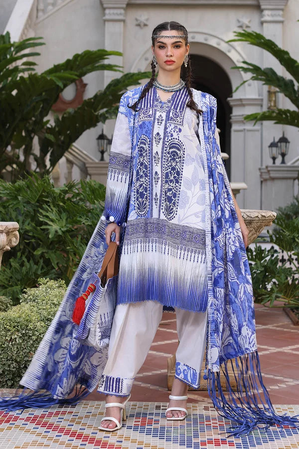 3 Piece Unstitched Printed Lawn Suit