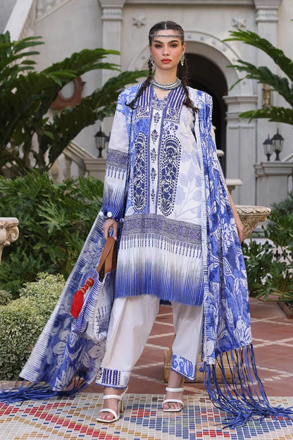 3 Piece Unstitched Printed Lawn Suit