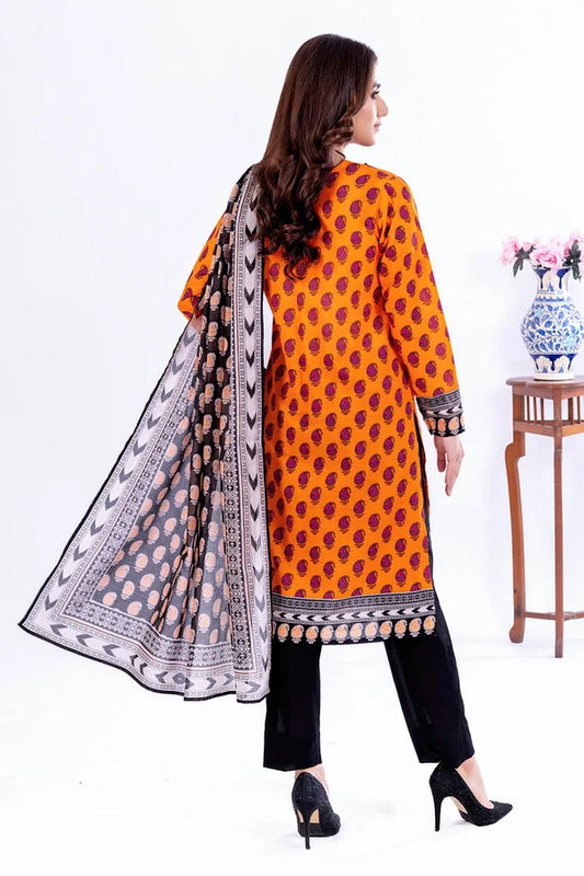 3 Piece Unstitched Printed Lawn Suit