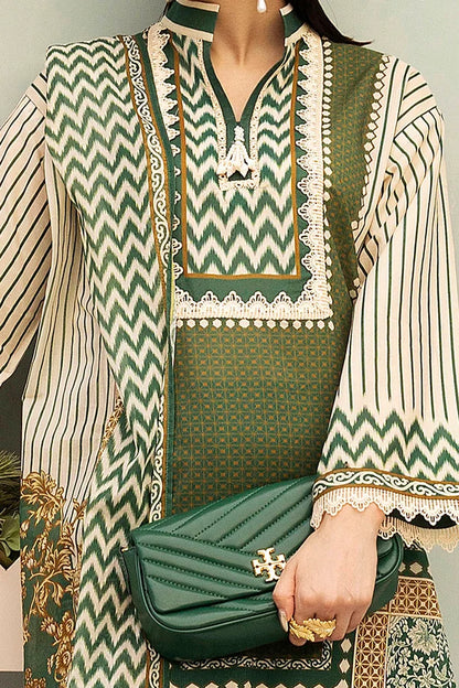 3 Piece Unstitched Printed Lawn Suit