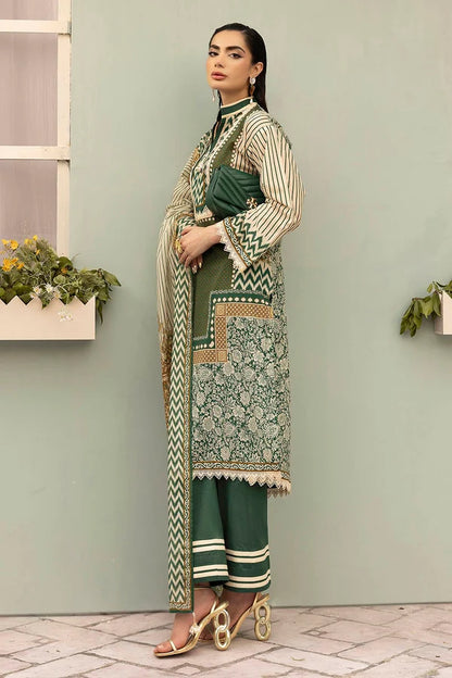 3 Piece Unstitched Printed Lawn Suit