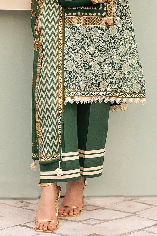 3 Piece Unstitched Printed Lawn Suit