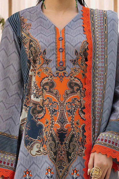 3 Piece Unstitched Printed Lawn Suit