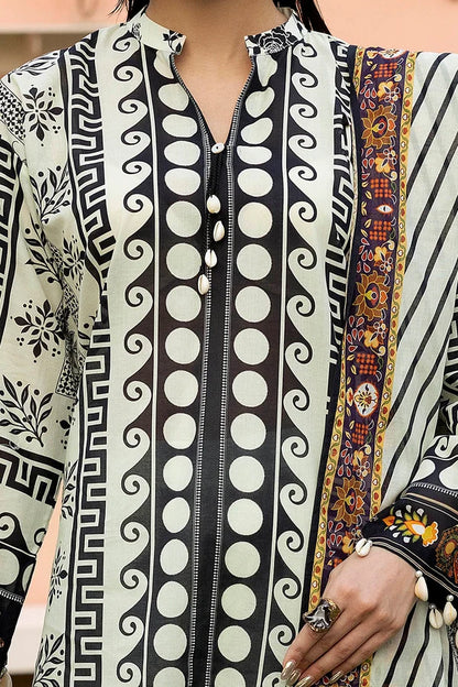 3 Piece Unstitched Printed Lawn Suit