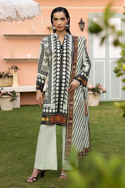 3 Piece Unstitched Printed Lawn Suit