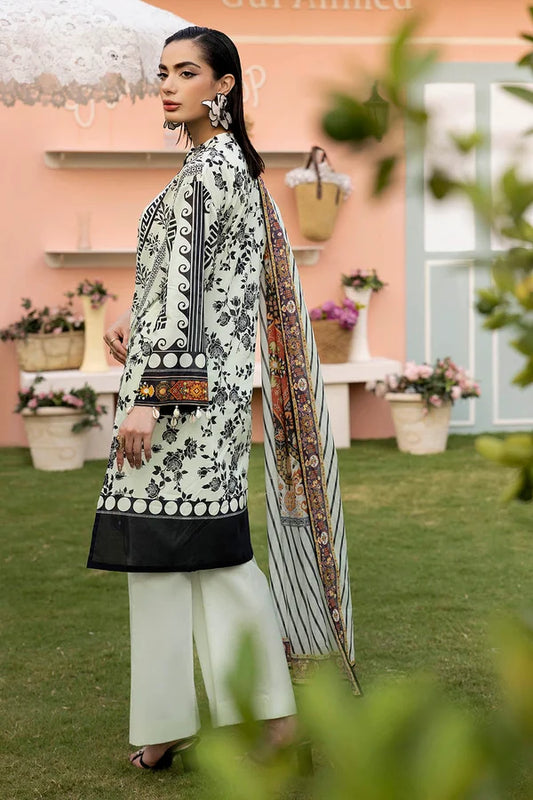 3 Piece Unstitched Printed Lawn Suit
