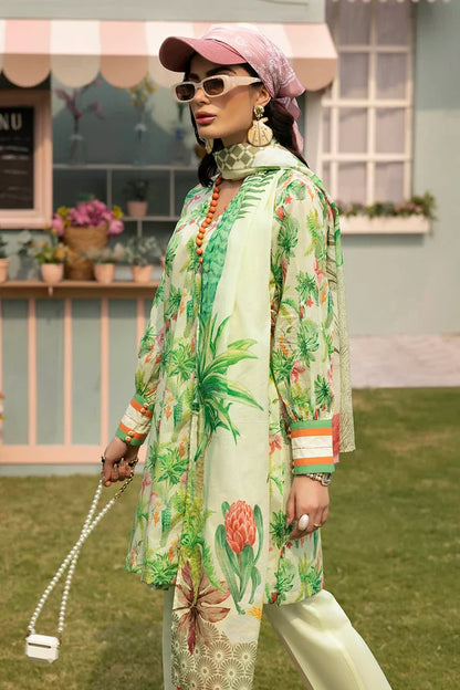 3 Piece Unstitched Printed Lawn Suit