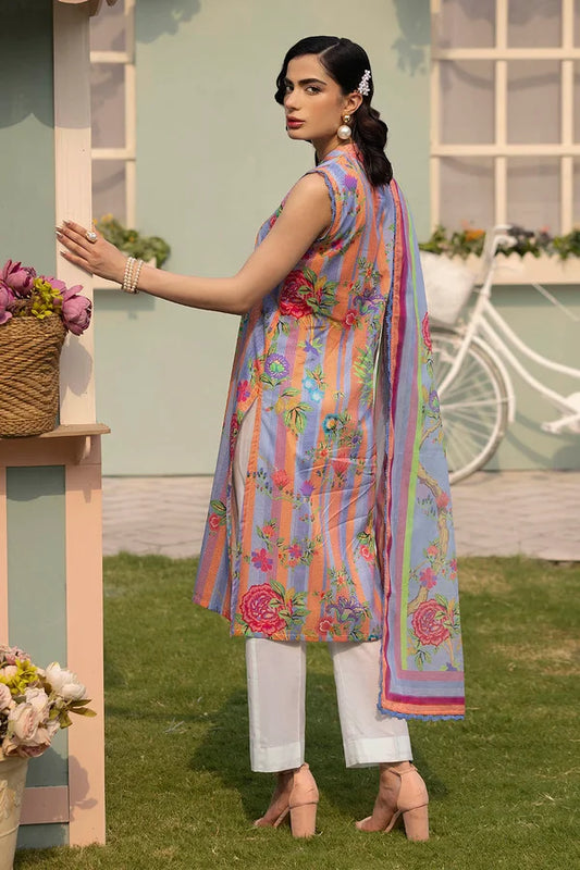 3 Piece Unstitched Printed Lawn Suit