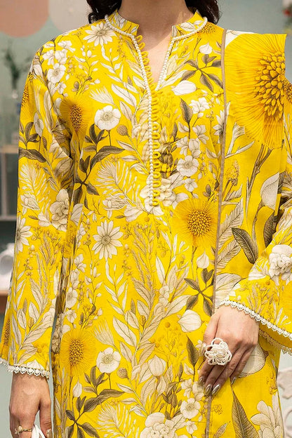 3 Piece Unstitched Printed Lawn Suit