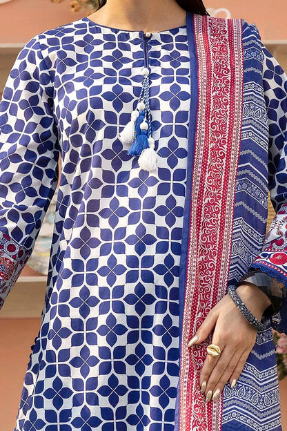 3 Piece Unstitched Printed Lawn Suit