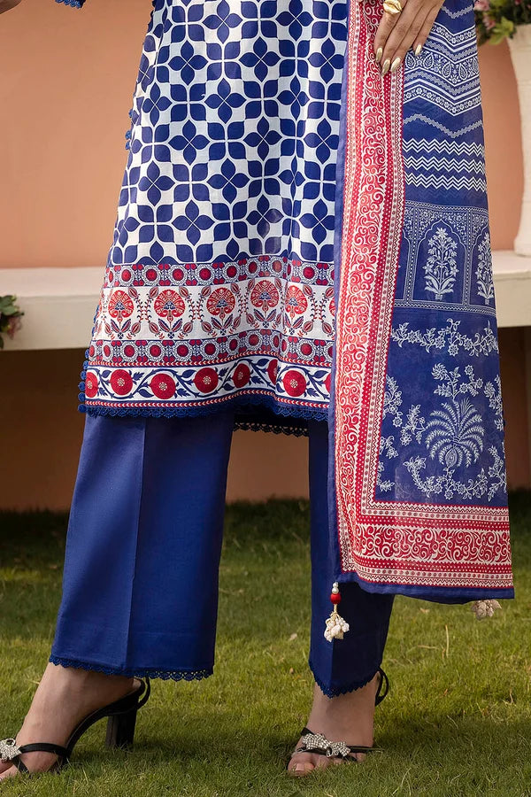 3 Piece Unstitched Printed Lawn Suit