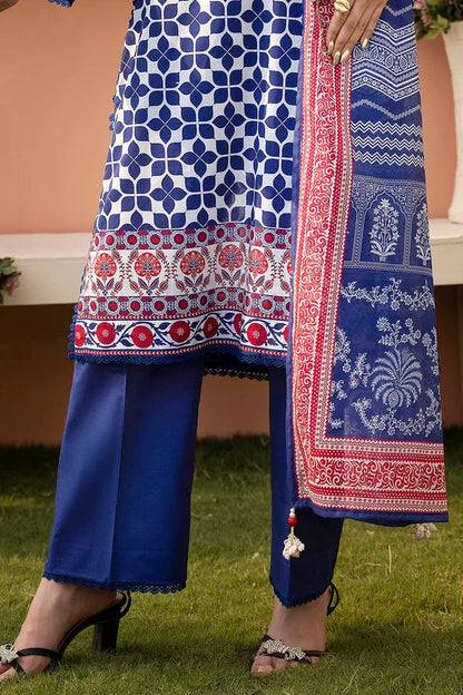3 Piece Unstitched Printed Lawn Suit