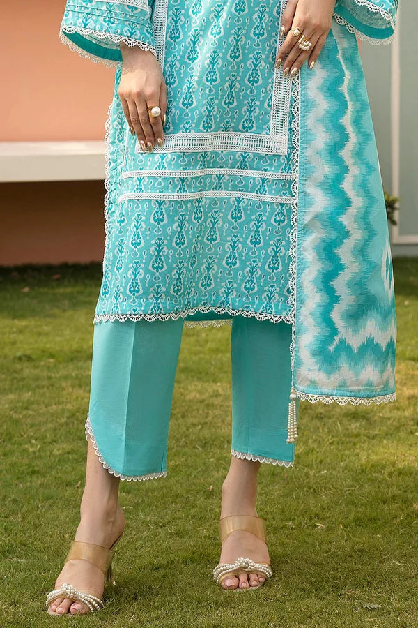 3 Piece Unstitched Printed Lawn Suit