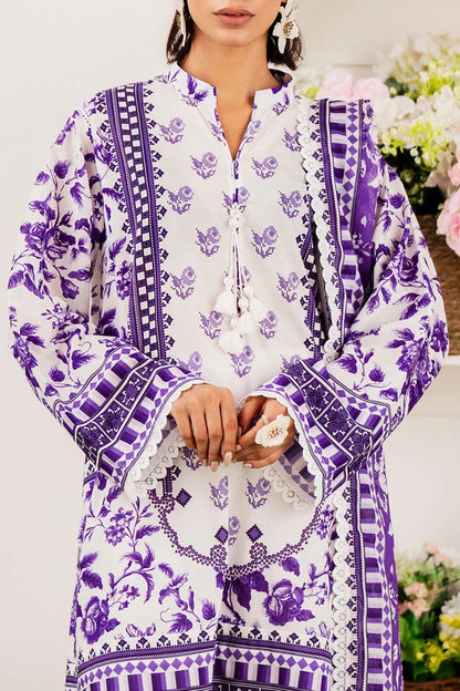 3 Piece Unstitched Printed Lawn Suit