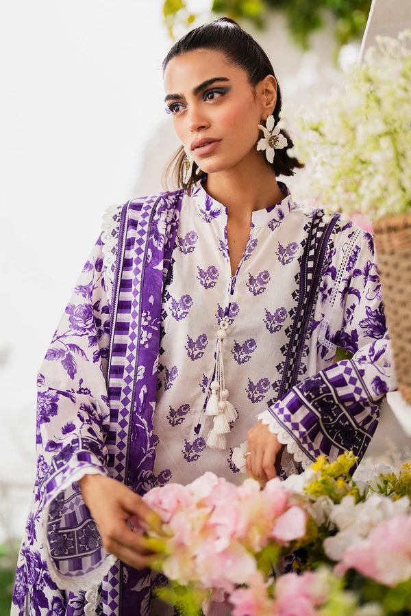 3 Piece Unstitched Printed Lawn Suit