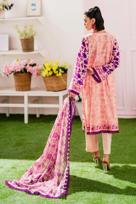 3 Piece Unstitched Printed Lawn Suit
