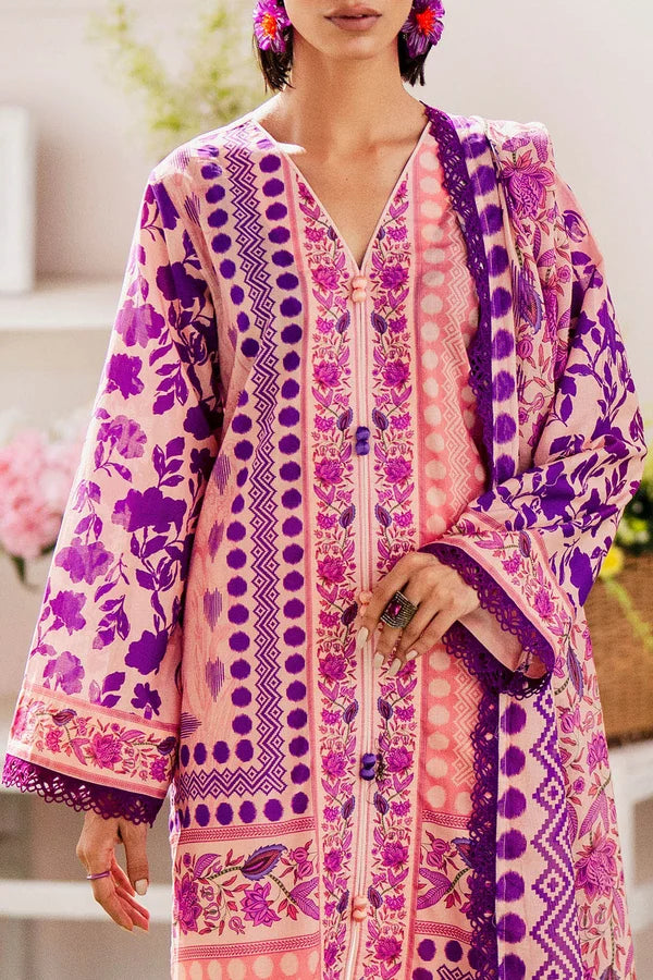 3 Piece Unstitched Printed Lawn Suit