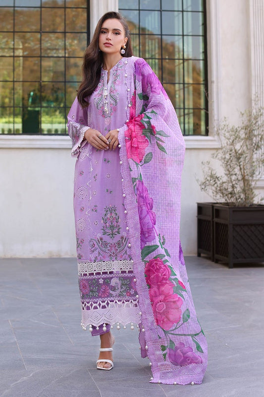 3 Piece Unstitched Embroidered Lawn Suit