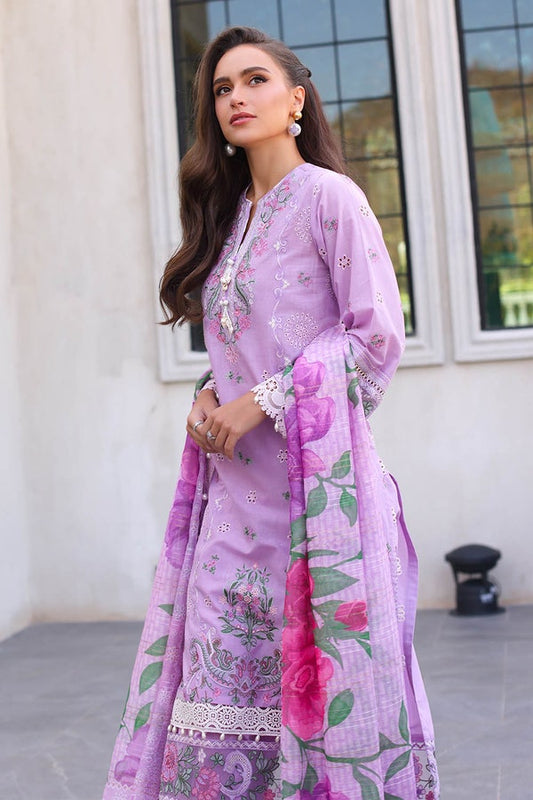 3 Piece Unstitched Embroidered Lawn Suit
