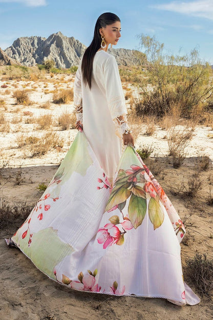 3 Piece Unstitched Embroidered Lawn Suit