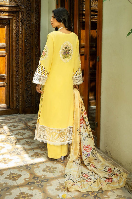 3 Piece Unstitched Embroidered Lawn Suit