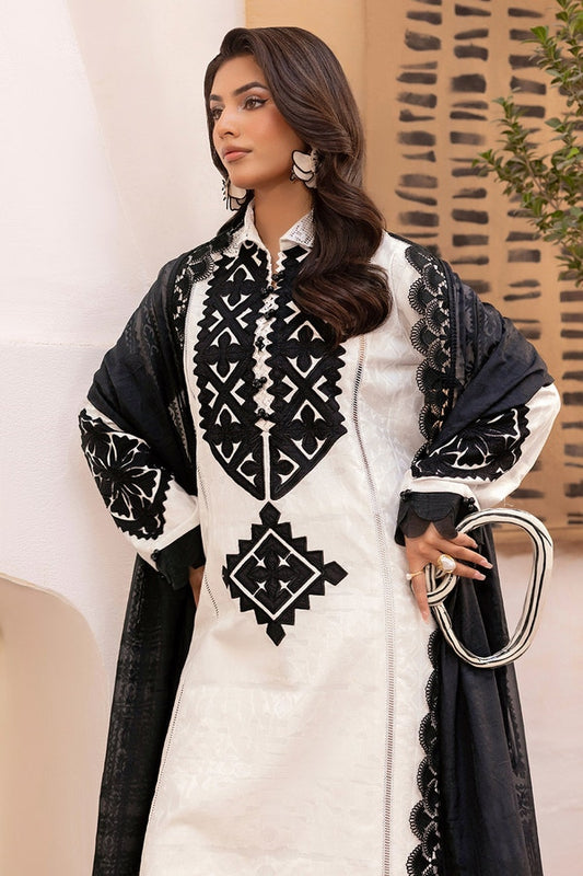3 Piece Unstitched Embroidered Jacquard Suit